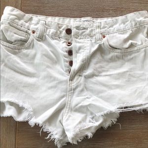 Free people denim ripped shorts